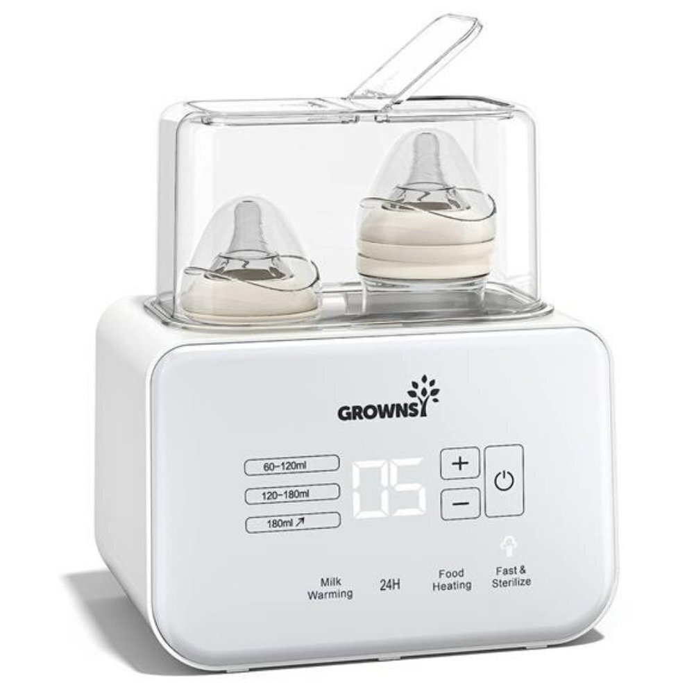 Baby Bottle Warmer, 8-in-1 Fast Milk Warmer with Accurate Temp Control, Defrost